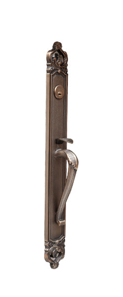 Entrance Main Door Lock Handle Zinc Alloy Matt Antique Brass H-8819b