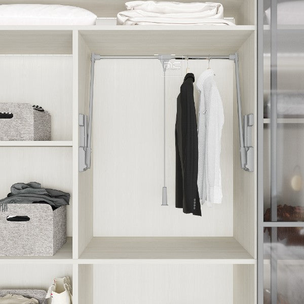 Wardrobe Cloth Hanger Lift for Wardrobe 15 Kg Grey