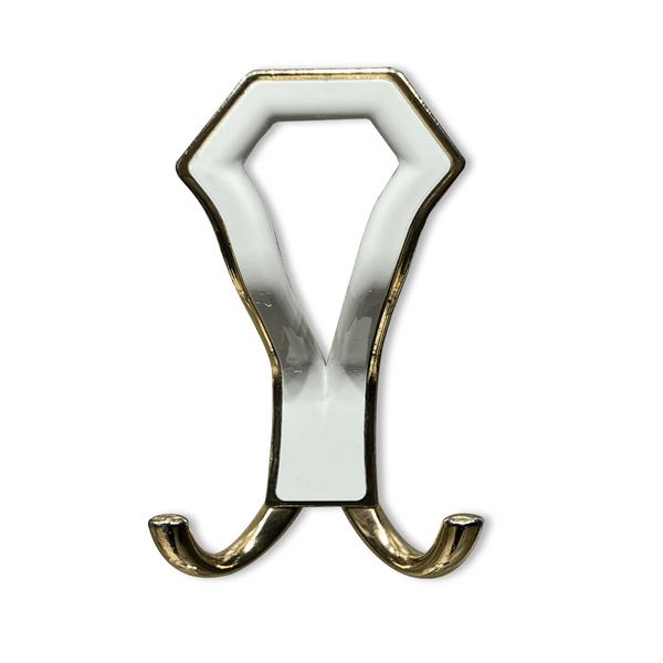 Turkish Wall Hooks for clothes Gold White Em-559