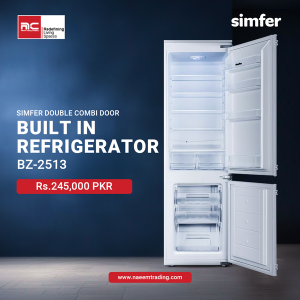 Simfer Double Combi Door Built In Refrigerator BZ-2513