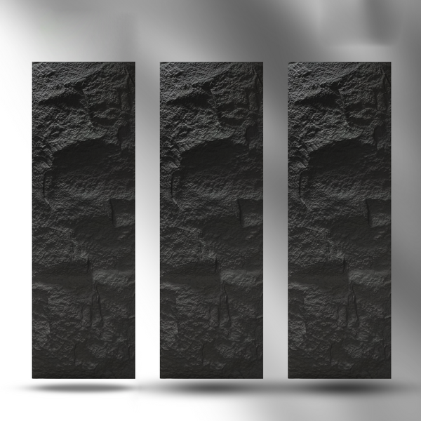 Decorative Panel 2.5'x8' 60mm XL L012-5 Charcoal Grey