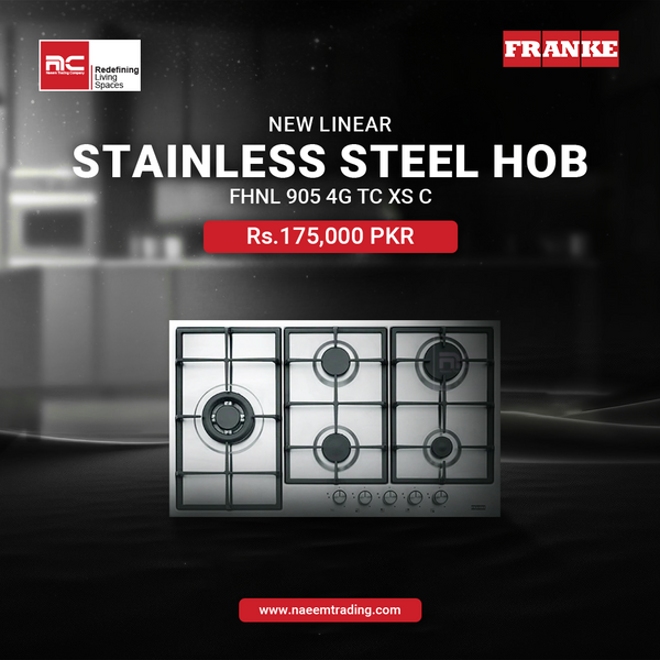 New Linear FHNL 905 4G TC XS C Stainless Steel Hob