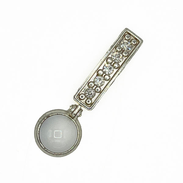 Turkish Cabinet or Wardrobe knob Eks-659 Silver + Pearl