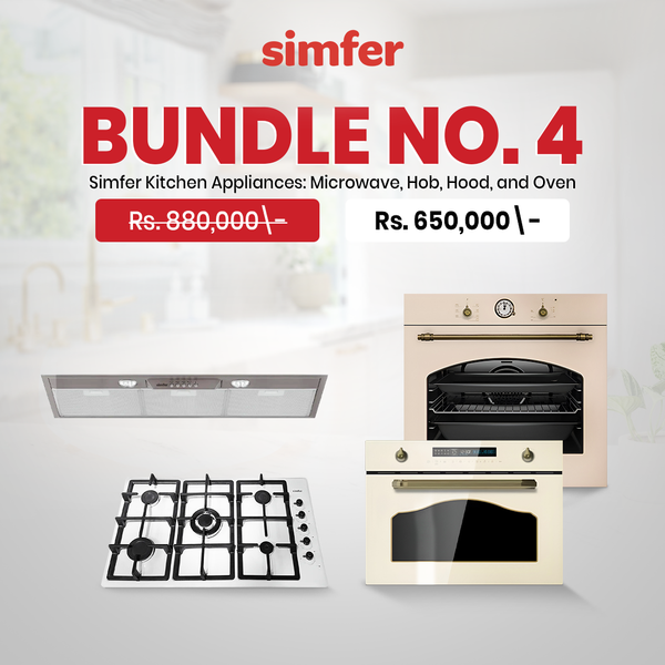 Simfer Kitchen Appliances Microwave Hob Hood and Oven Classic Collection Bundle 4