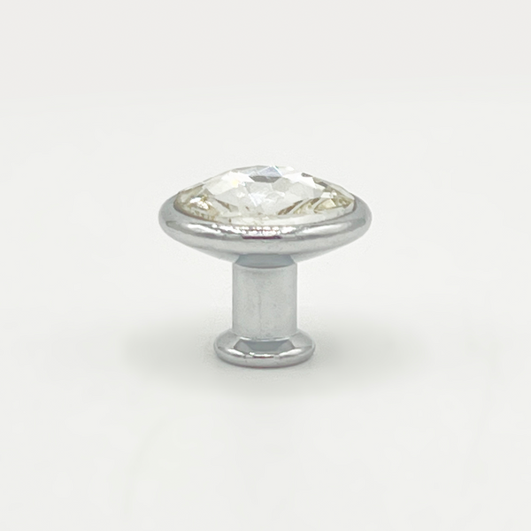 Turkish Cabinet or Wardrobe knob Eks-520 D Acrylic Chrome