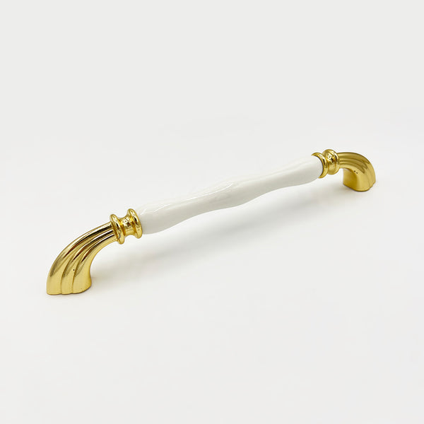 Turkish Cabinet or Wardrobe handle Eks-1905-60 Gold+White