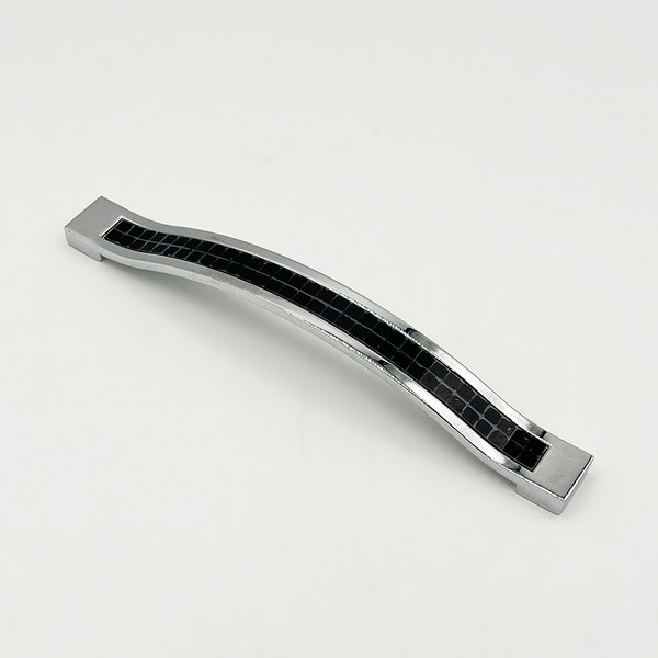 Turkish Cabinet or Wardrobe handle Br-019 Black + Chrome