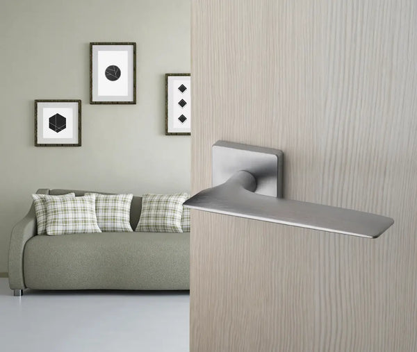 Manital Hygge Italian Door Handle Brass or Matt Bronze or Chrome or Black  With Free Cylinder and Machine