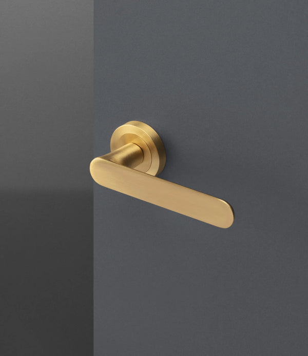 Manital Ratio Italian Door Handle Satin Chrome or Matt Bronze or Brass polish With Free Cylinder and Machine