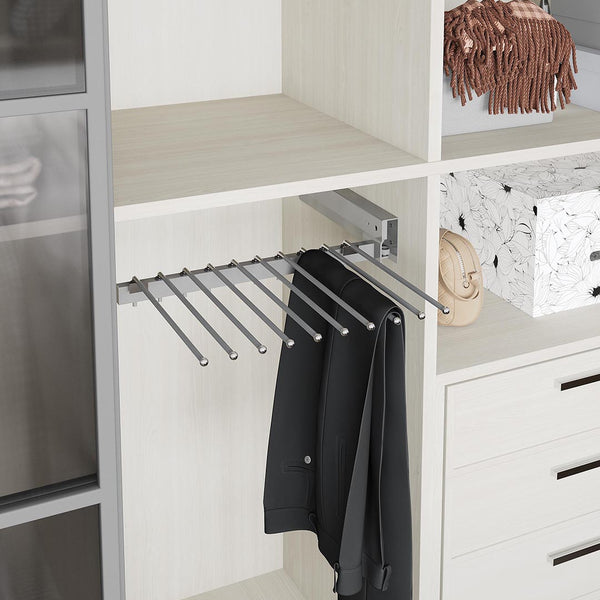 Starax Wardrobe Trouser Rack with Rail S-6035