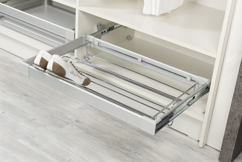 Starax Wardrobe Sliding Shoe rack 900 mm Chrome – Naeem Trading Company