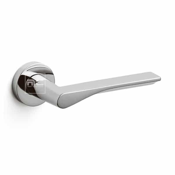 Olivari Italian Door Handle in Chrome Fin