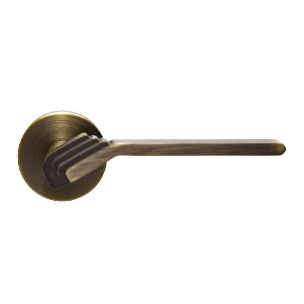 Royalwand Door Handle and Lever Set Matte Steel Nickle or Matte Antique Brass-RW 144