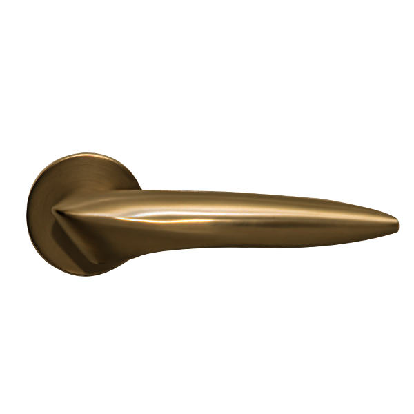 Royalwand Door Handle and Lever Set Matte Steel Nickle or Matte Antique Brass-RW 84