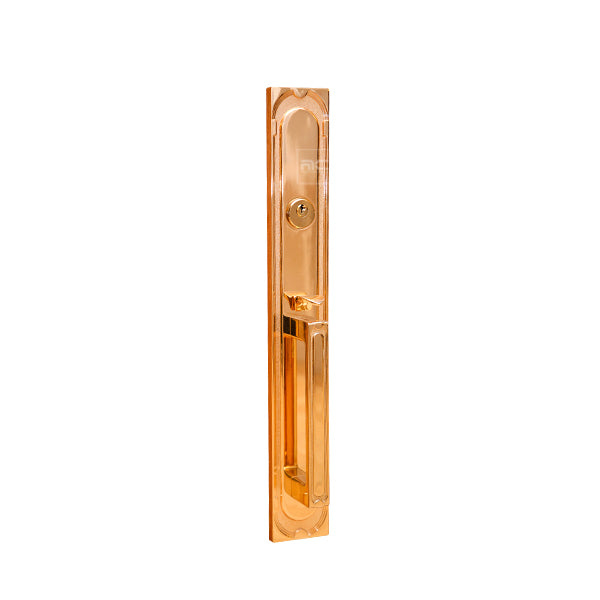 Entrance Main Door Lock Handle Zinc Alloy Golden KE-33L