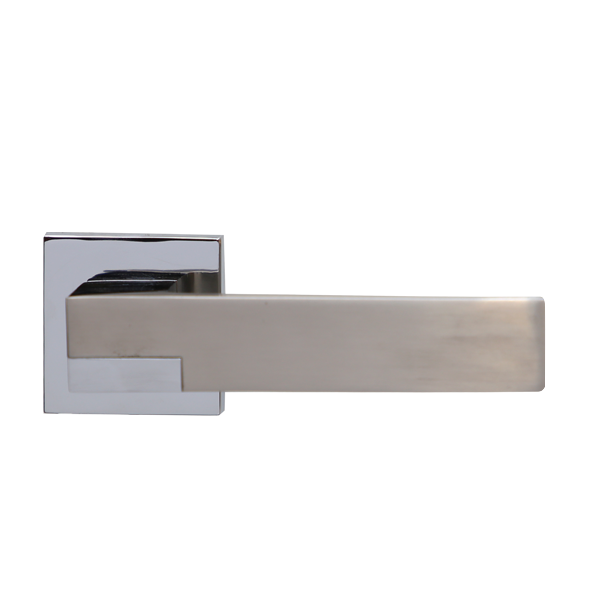 Royalwand Door Handle and Lever Set Matte Steel Nickle-RW 85