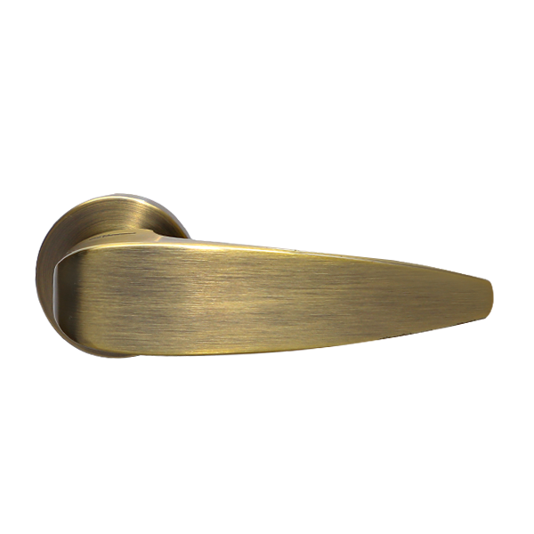 Royalwand Door Handle and Lever Set Matte Antique Brass or Matte Steel Nickle-RW 44