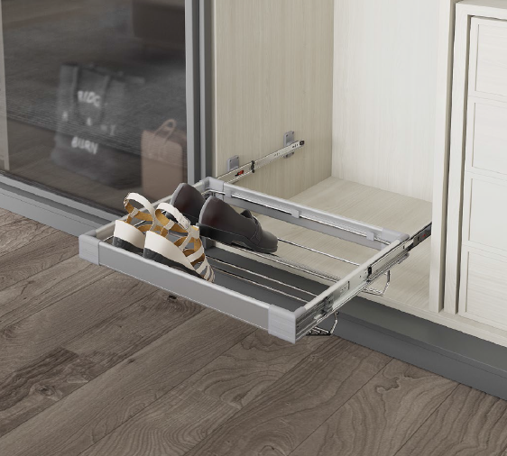 Starax Wardrobe Sliding Shoe rack 900 mm Chrome – Naeem Trading Company