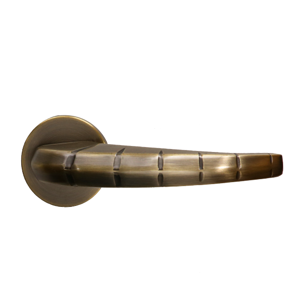 Royalwand Door Handle and Lever Set Matte Antique Brass RW-21