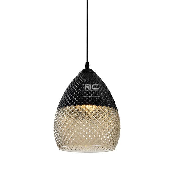 Pendant Light|Hanging Closed Dome Modern Pendant Light|Two toned Pendant Light-F8861