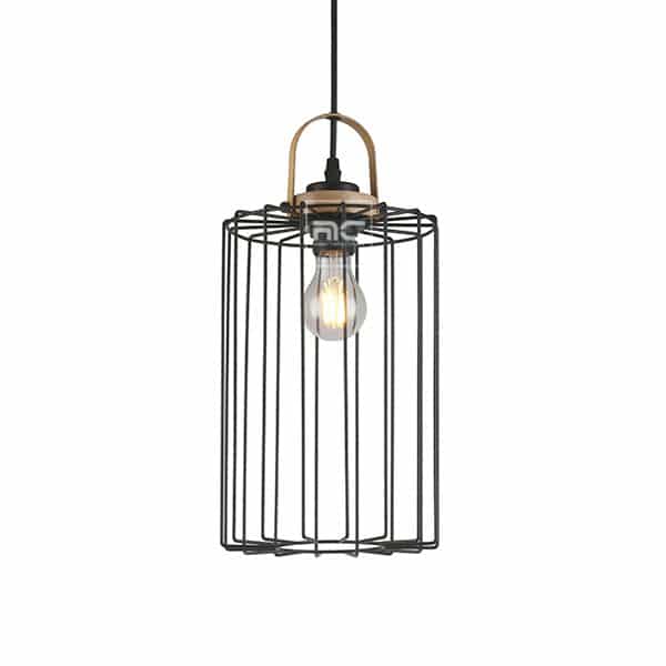 Pendant Light|Hanging Cylinder Cage Modern Pendant Light -F90705M