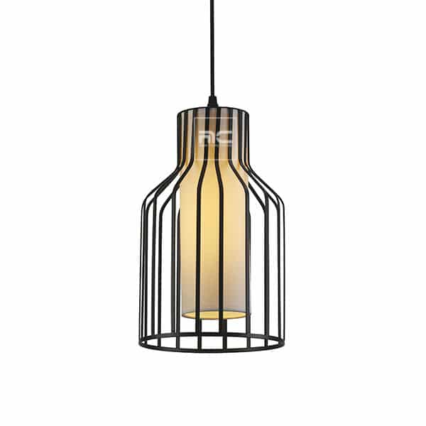 Pendant Light|Hanging Black Cage Modern Pendant Light -F90916B