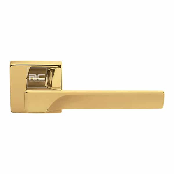 Manital Flash Italian Door Handle Chrome Plated or Brass or NIS  With Free Cylinder and Machine