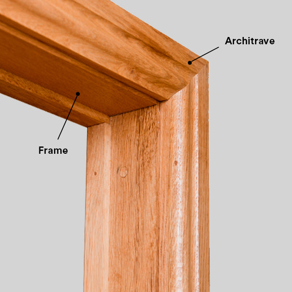 Wooden Door Frame with Architrave