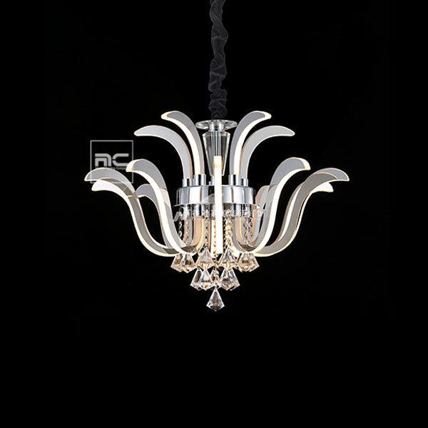 Ceiling Lighting| Elegant Crystal with 10+5 bulbs-MD8160 - Naeem Trading Company