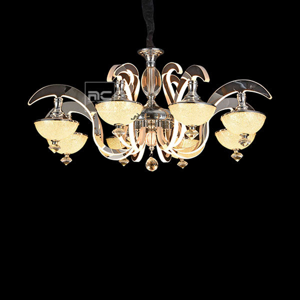 Ceiling Lighting| Modern Upside down Dome Crystals  Chandeliers -MD9803-8 - Naeem Trading Company