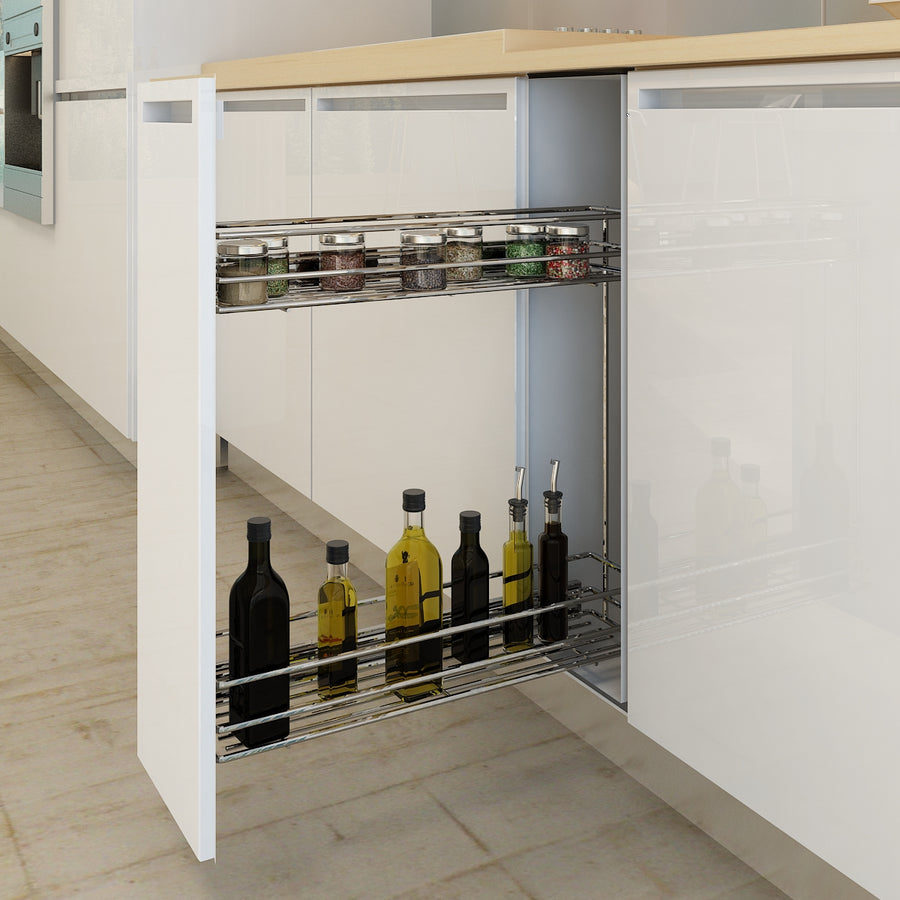 KITCHEN ACCESSORIES MULTIPURPOSE RACK SOFT CLOSE (SP-6060) Black