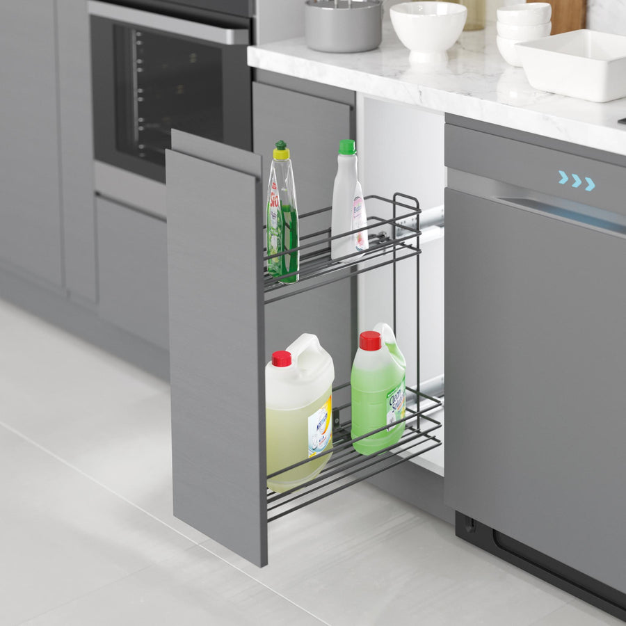 KITCHEN ACCESSORIES MULTI PURPOSE RACK SOFT CLOSE (SRP-6060) Black