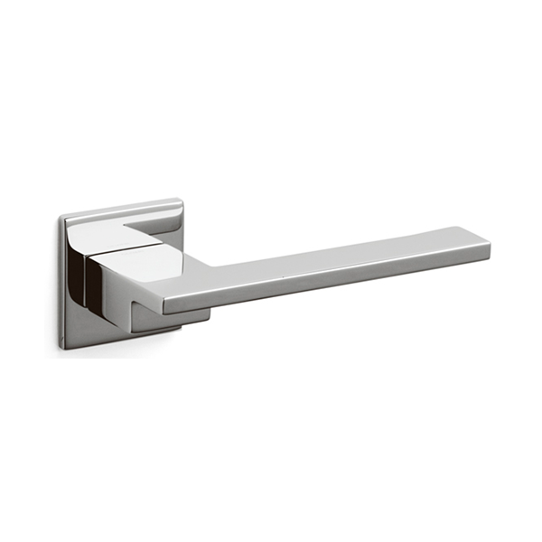 Olivari Italian Door Handle in Chrome Living Cromato